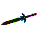 Cartoony Rainbow Waist Sword