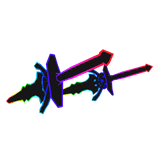 Cartoony Rainbow Void Swords
