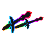 Cartoony Rainbow Waist Swords