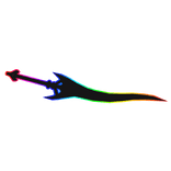 Cartoony Rainbow Void Sword