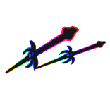 Cartoony Rainbow Waist Swords