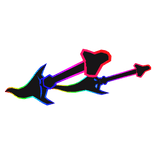 Cartoony Rainbow Swords