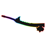 Cartoony Rainbow Gamer Void Sword