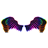 Cartoony Rainbow Wings