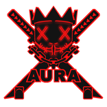 Cartoony Red AURA Chain Necklace Mask Combo