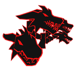 Cartoony Red Dragon Heads