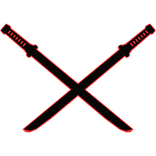 Cartoony Red Katana Sword Pack
