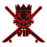 Cartoony Red VIP Chain Crown Rave Mask Combo