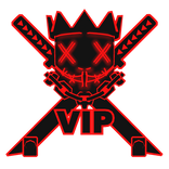 Cartoony Red VIP Chain Necklace Mask Combo
