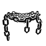 Cartoony White Chain Necklace