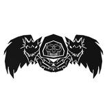 Cartoony White Hood Chain Dragon Wings Combo