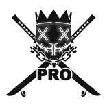 Cartoony White PRO Chain Crown Rave Mask Combo