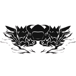 Cartoony White Void Hood Dragon Wing Aura Combo v2