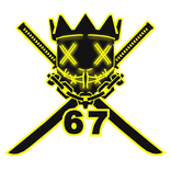 Cartoony Yellow 67 Chain Necklace Mask Combo