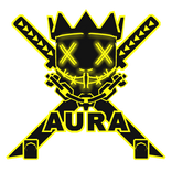 Cartoony Yellow AURA Chain Necklace Mask Combo