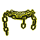 Cartoony Yellow Chain Necklace