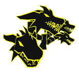 Cartoony Yellow Dragon Heads