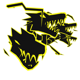 Cartoony Yellow Dragon Heads
