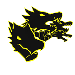 Cartoony Yellow Dragon Heads