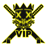 Cartoony Yellow VIP Chain Necklace Mask Combo