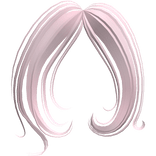 ♡ cascading wavy curly framing bangs (pink)