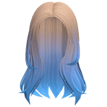 Casual It Girl Middle Parting - Blonde and Blue