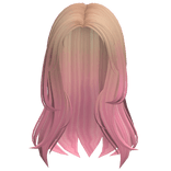 Casual It Girl Middle Parting - Blonde Pink