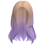 Casual It Girl Middle Parting - Blonde Purple