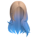 Casual It Girl Off Shoulder Hair - Blonde and Blue