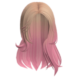 Casual It Girl Off Shoulder Hair - Blonde and Pink