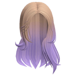 Casual It Girl Off Shoulder Hair - Blonde Purple