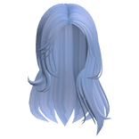 Casual It Girl Off Shoulder Hair - Blue