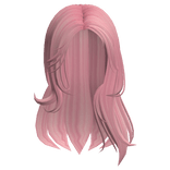 Casual It Girl Off Shoulder Hair - Pink