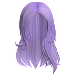 Casual It Girl Off Shoulder Hair - Purple