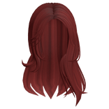 Casual It Girl Off Shoulder Hair - Red