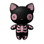 Cat Black Pink Gothic (Back) ʚ𑄝ɞ.ᐟ