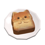 Cat Bread Served on a Plate