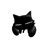 Cat on the head sleeping Black