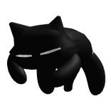 Cat on the head sleeping Black