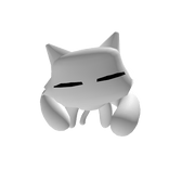 Cat on the head sleeping White