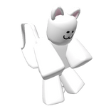 Cat Plushie Backpack [White] [Blocky]
