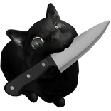 Cat with a Knife
