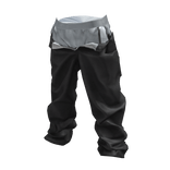 Catyard - Low Denim Jeans (Black/White) Y2K