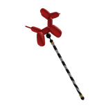 Clown Core Dog Balloon Red