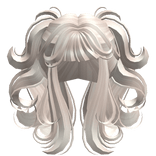 Celestial Flowy Swirly Pigtails in Beige