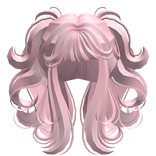 Celestial Flowy Swirly Pigtails in Fairy Pink