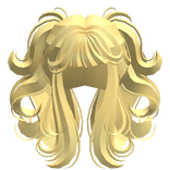 Celestial Flowy Swirly Pigtails in Light Yellow