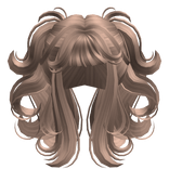 Celestial Flowy Swirly Pigtails in Milk Tea