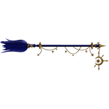 Celestial Halloween Witch Broom - Blue/Gold