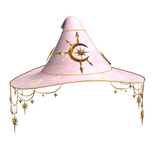 Celestial Halloween Witch Hat - Pink/Gold
